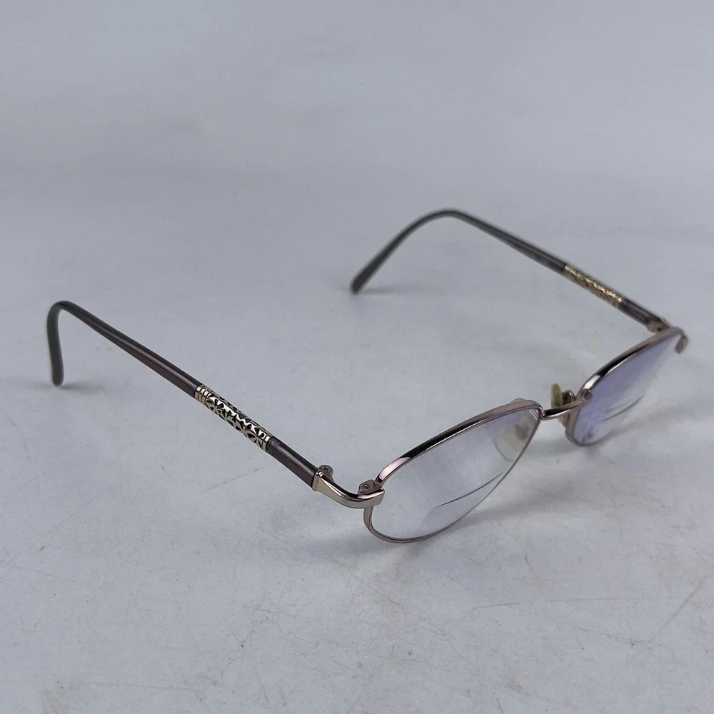 Seiko Womens Eyeglasses Frame Black Silver Metal‎ Oval Full Rim 52-18-135